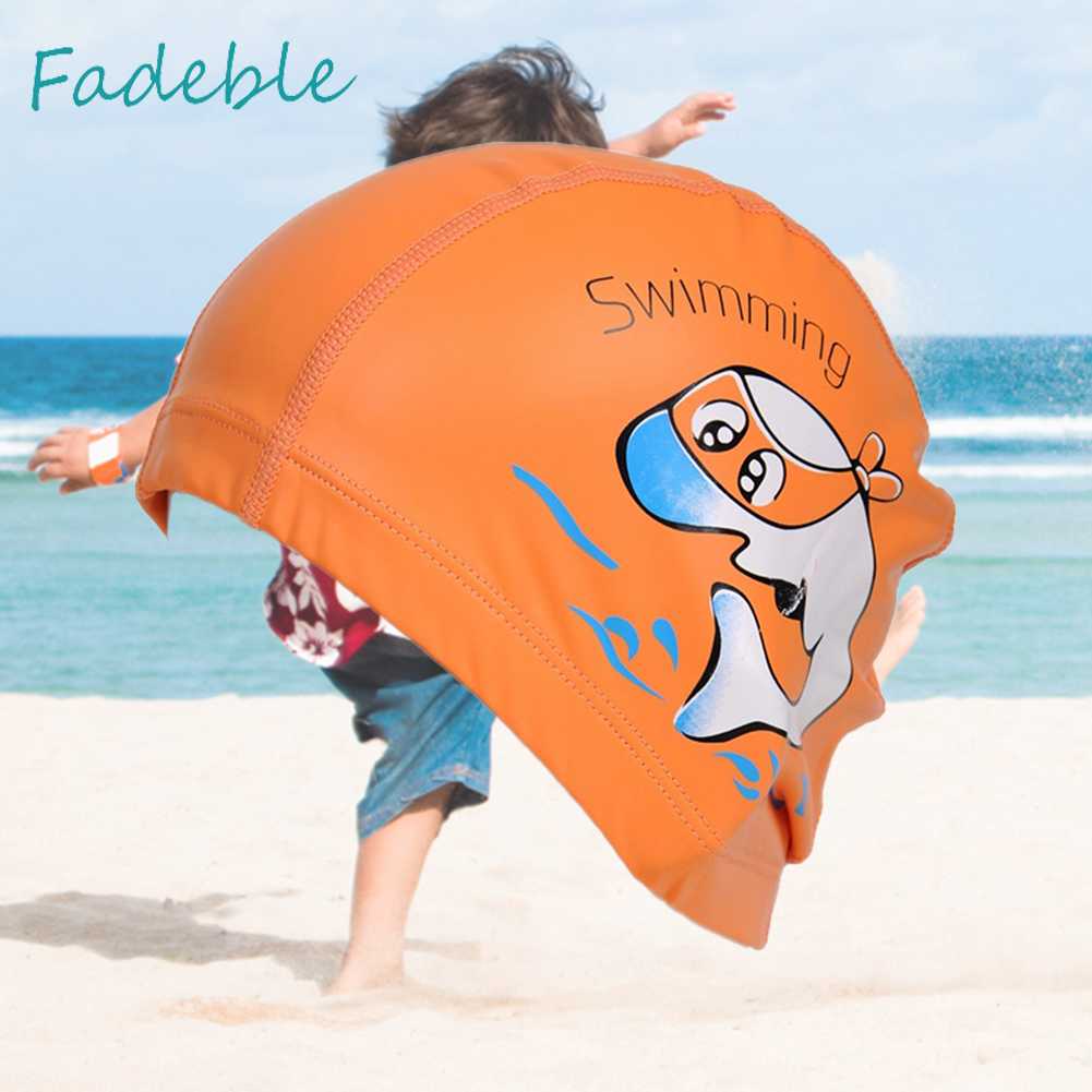 Mũ Bơi Chất Liệu PU Mềm Mại Thoải Mái Cho Bé