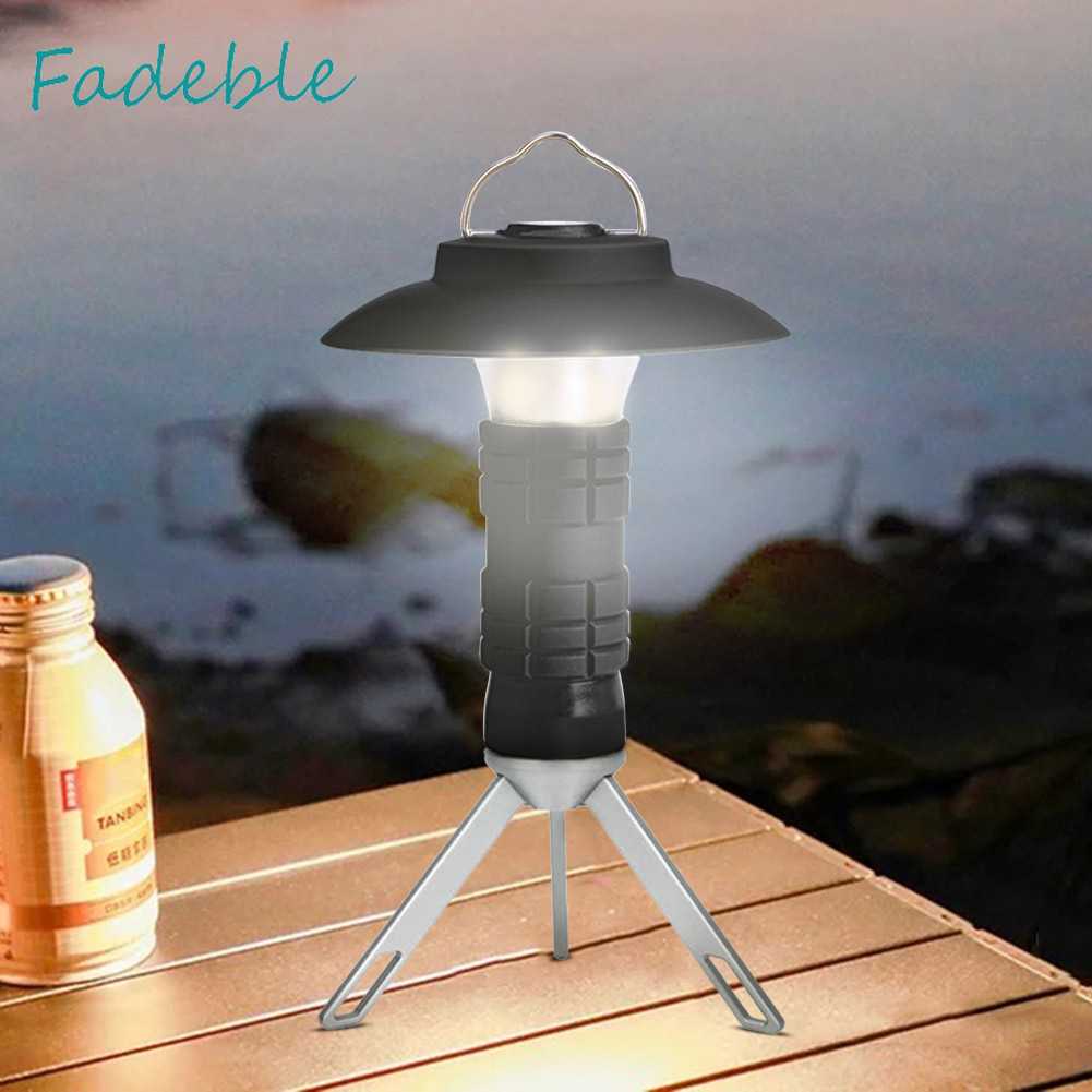 Đèn Cắm Trại 2600mAh Chống Thấm Nước 200LM Kèm Đế Chụp Đèn