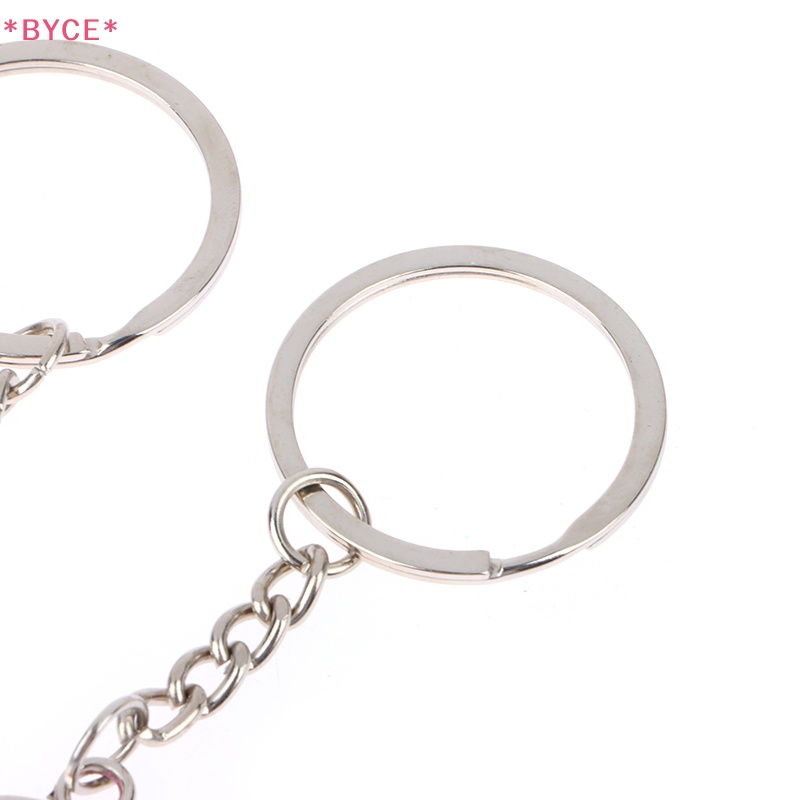 1 Cặp Móc Chìa Khóa Bằng Hợp Kim Kẽm Mạ Bạc Hình Trái Tim Sáng Tạo Mới