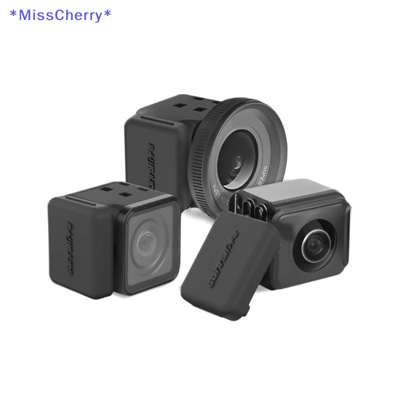 Set 2 Nắp Bảo Vệ Ống Kính Máy Ảnh Insta 360 One R 4K Bằng Silicon Mềm Chống Bụi Mới