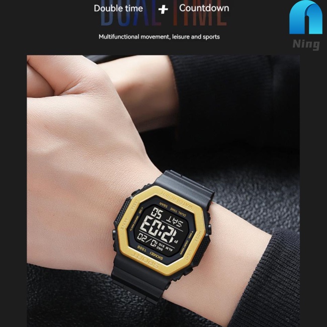 Đồng Hồ Thông Minh Skmei Mặt Vuông Đa Năng Chống Thấm Nước Cho Nam