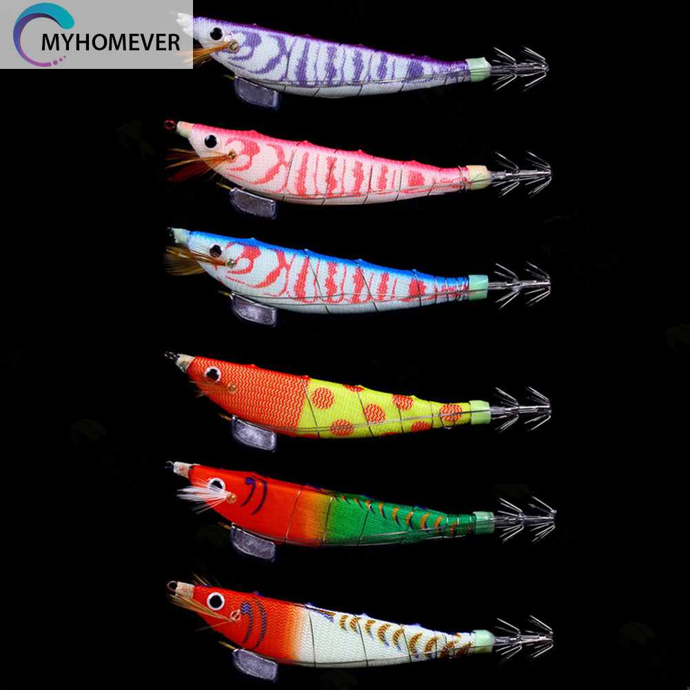 Mồi Câu Cá Giả Hình Tôm Bằng Gỗ Phát Quang Kích Thước 12cm 14.3g