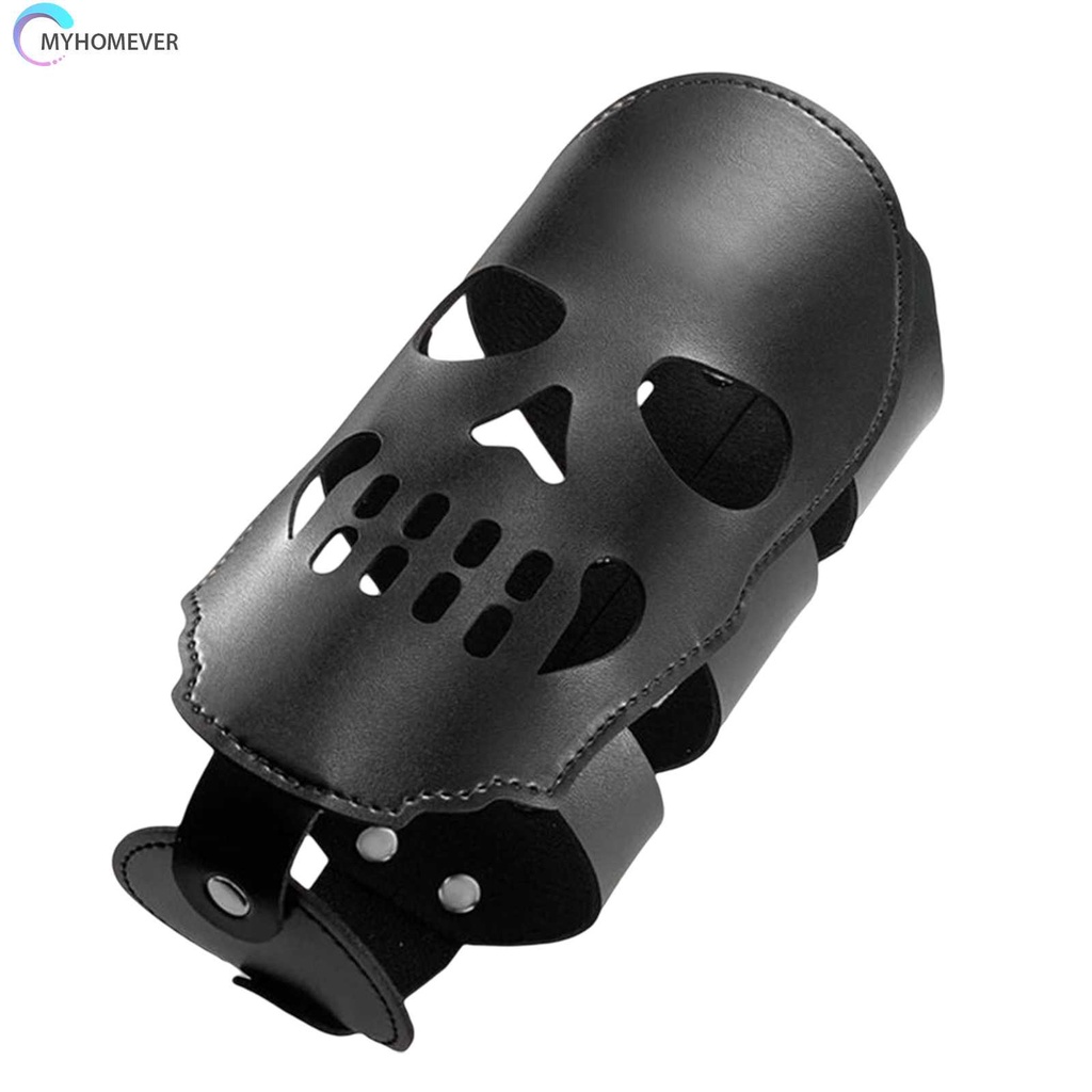 Giá Đỡ Bình Nước Bằng Da PU Hình Đầu Lâu Độc Đáo Trang Trí Xe Đạp