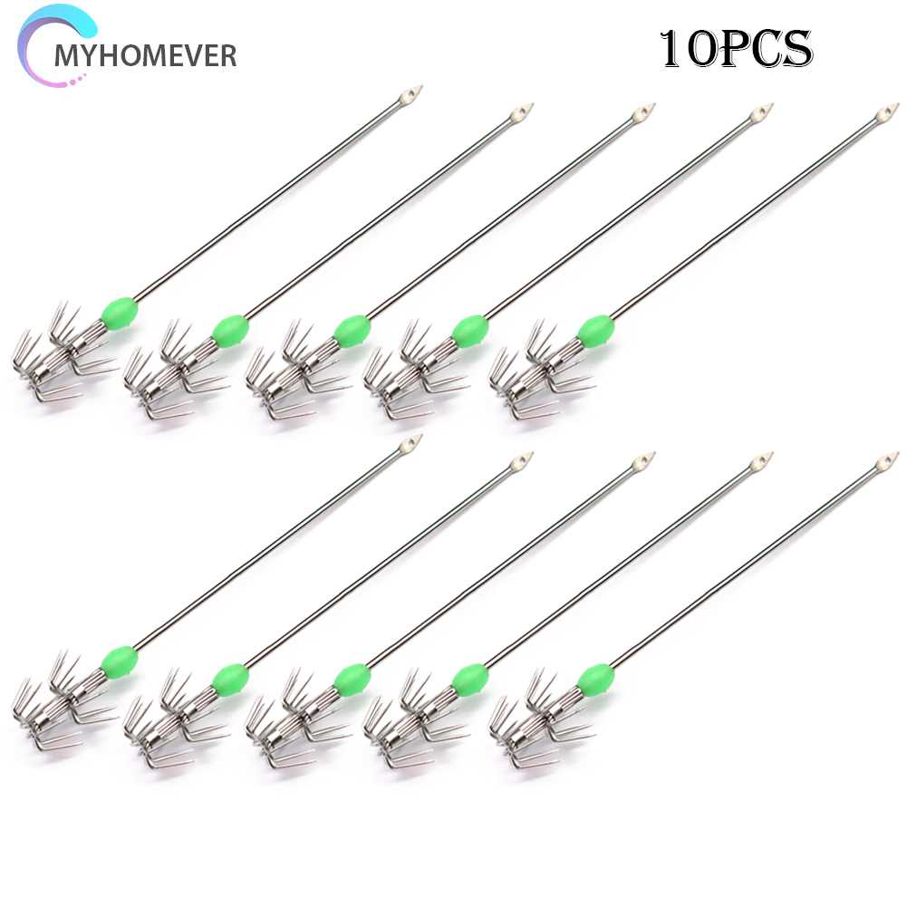 Bộ 10 Chiếc Móc Câu Hình Con Mực Phát Sáng Trong Bóng Tối