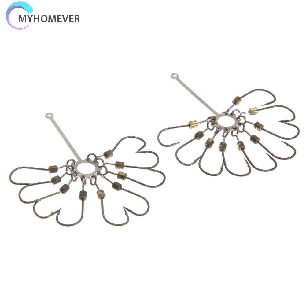 Set 2 Lưỡi Câu Cá Bằng Thép Cacbon Chất Lượng Cao #8