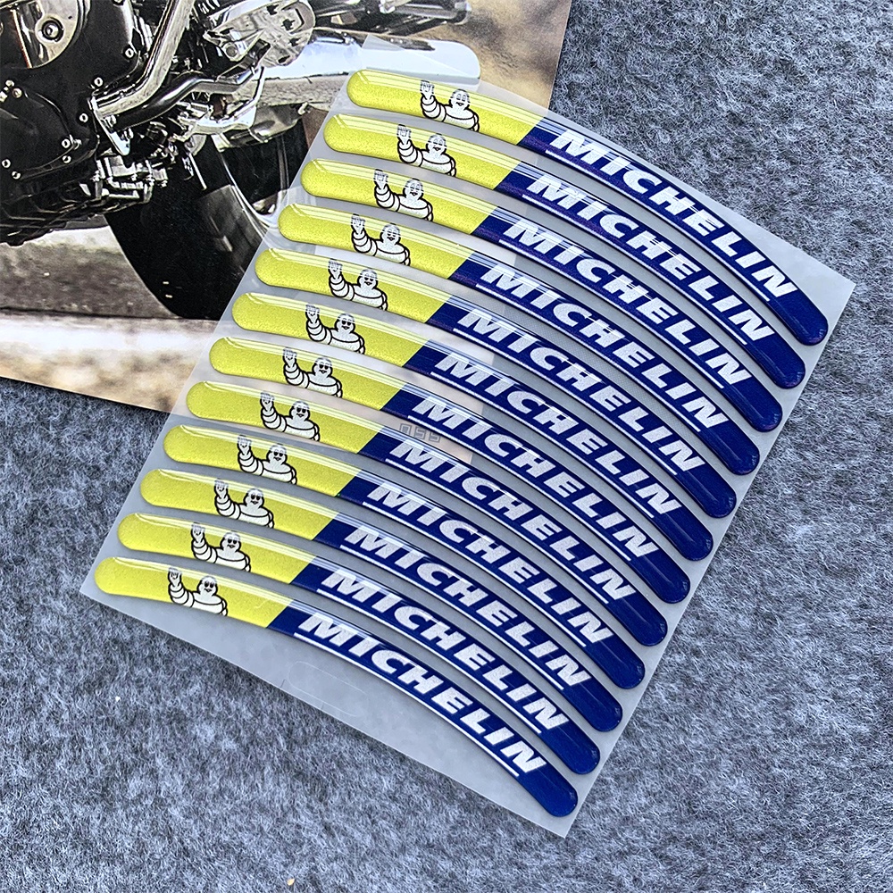 Sticker Dán Trang Trí Bánh Xe Mô Tô Michelin Honda Click125i Click 150i
