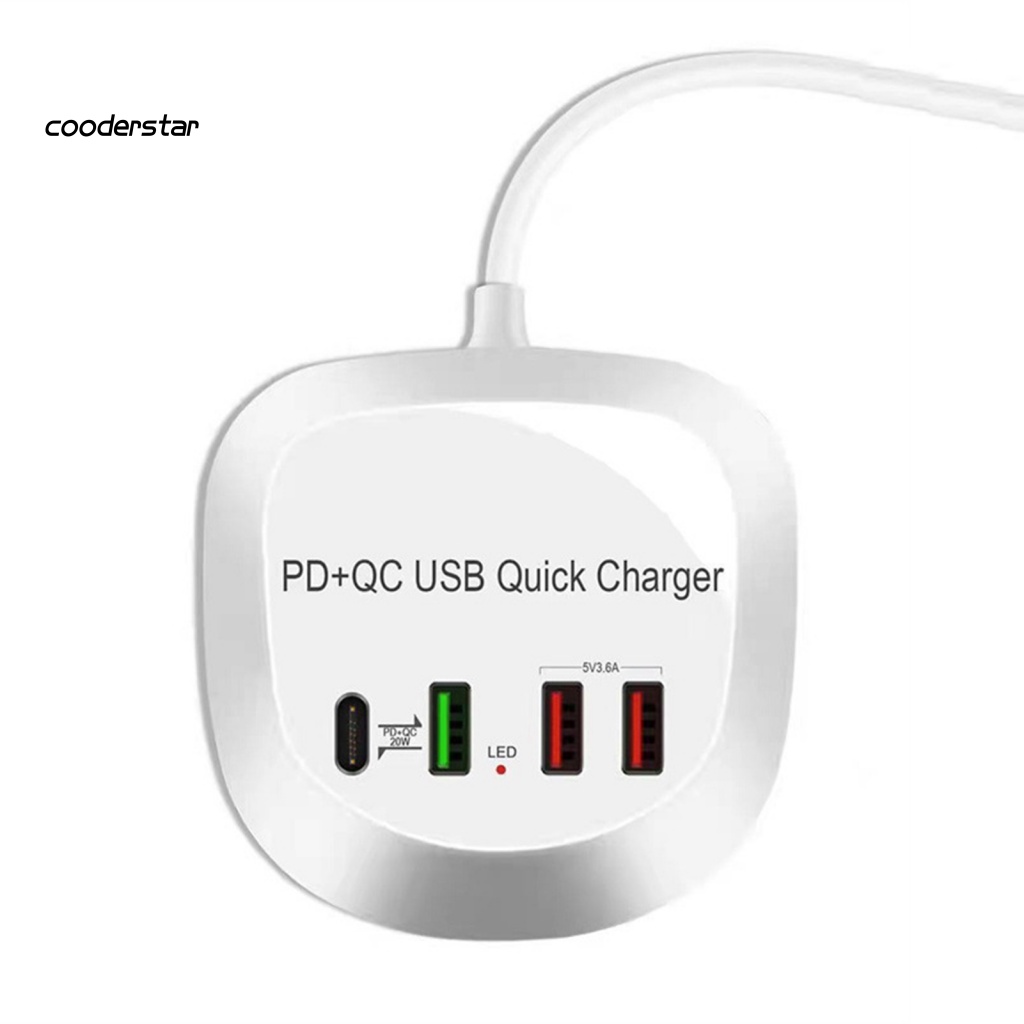 Bộ Chia Cổng Sạc Nhanh PD 20W Cho Máy Tính