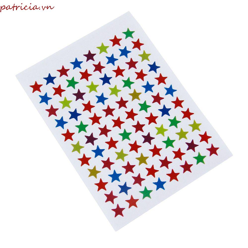Bộ 880 Miếng Dán Hình Ngôi Sao Dùng Trang Trí Thủ Công DIY
