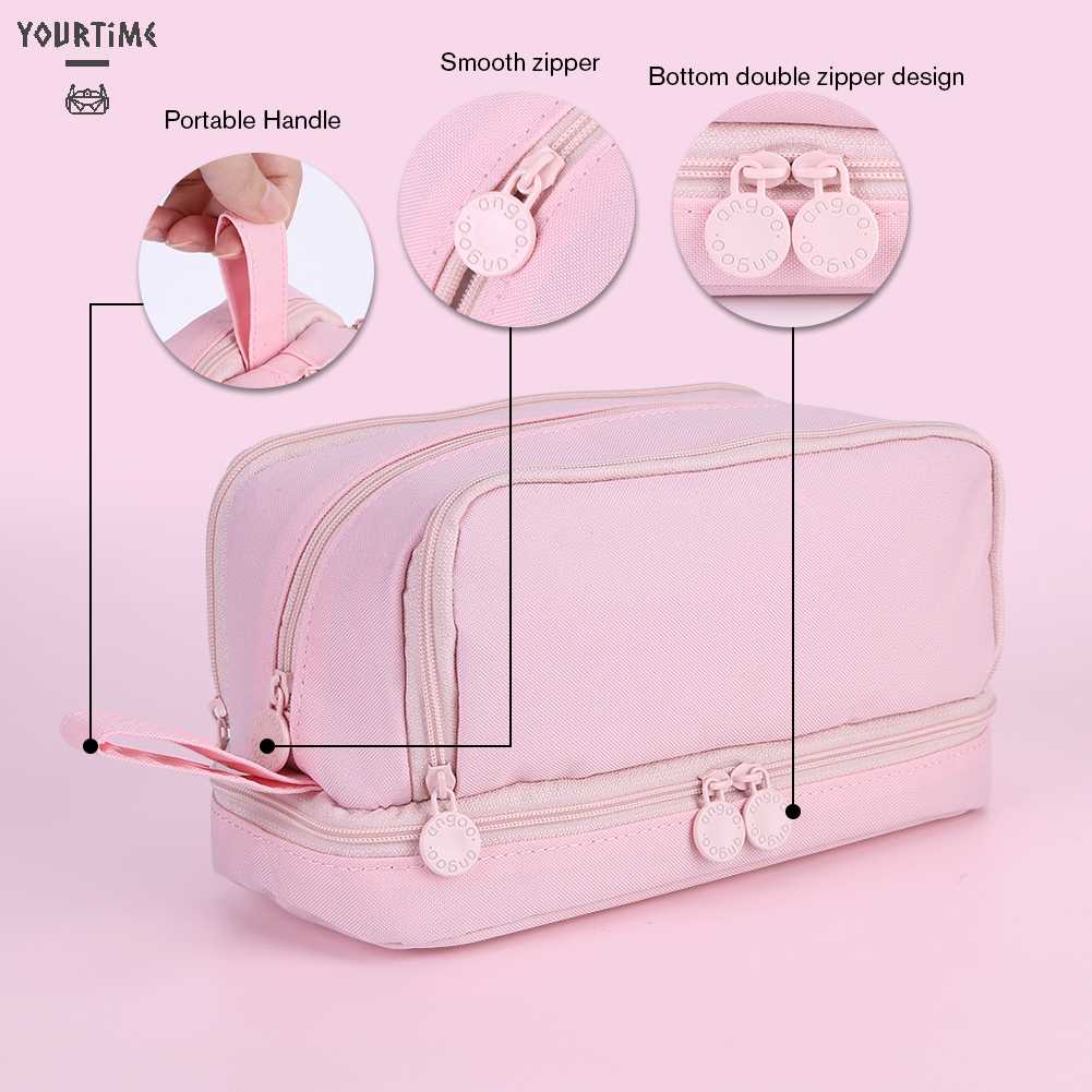 Túi Đựng Mỹ Phẩm Hai Lớp Có Móc Treo Tiện Lợi Dành Cho Nữ