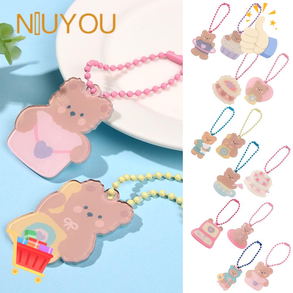 Móc Khóa Hình Gấu Chất Liệu Acrylic Mới