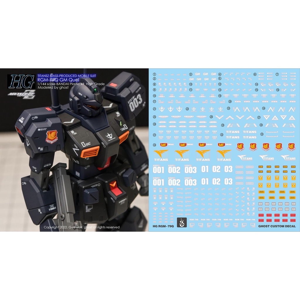 Decal Dán Trang Trí Xe Hơi rgm-79q gm Chất Lượng Cao