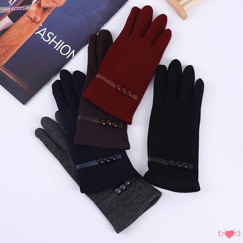 Găng Tay Trượt Tuyết Lái Nhung Chống Gió Cảm Ứng Thời Trang LAYOR1