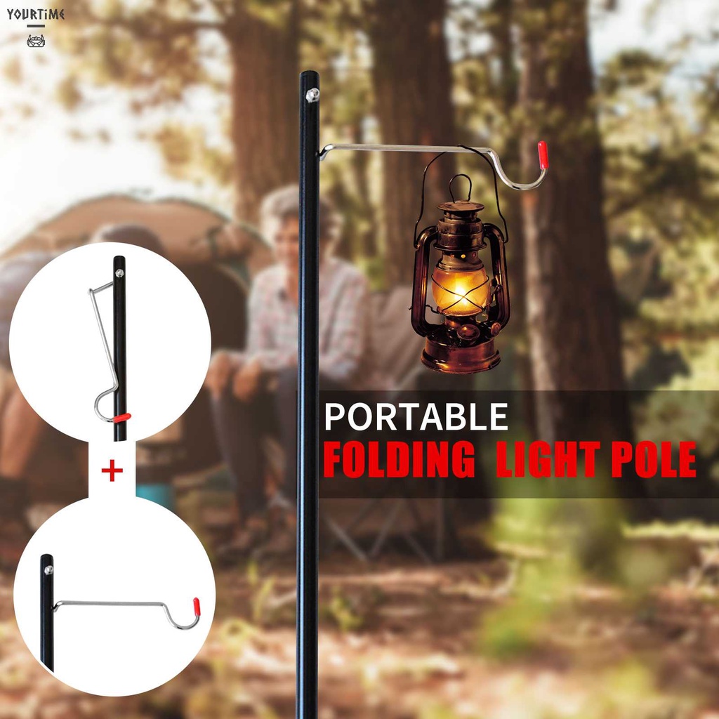 Giá Đỡ Đèn Lồng Bằng Hợp Kim Nhôm Màu Đen Tiện Dụng