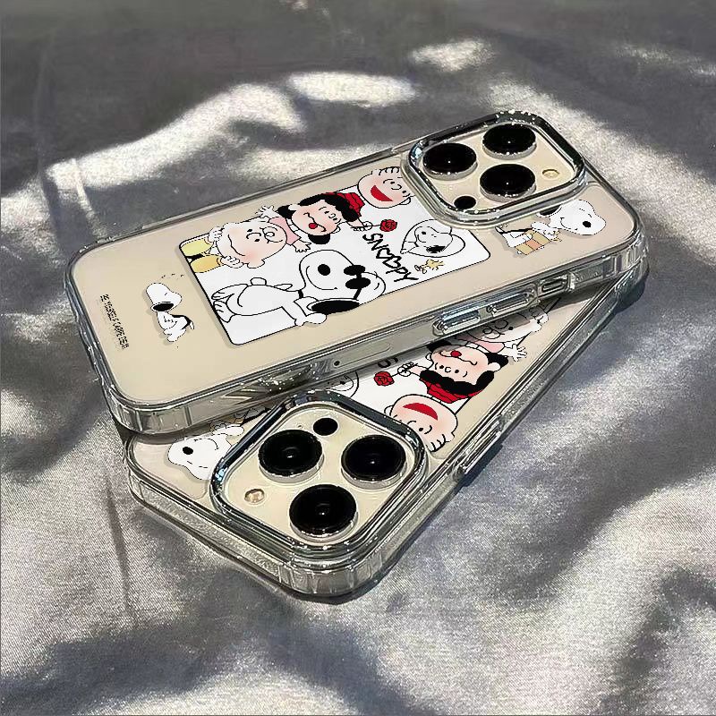 ✅Ốp Điện Thoại Dẻo Họa Tiết Hoạt Hình Snoopy Dễ Thương Chống Sốc Cho Iphone12 / 14pro 11 8 713