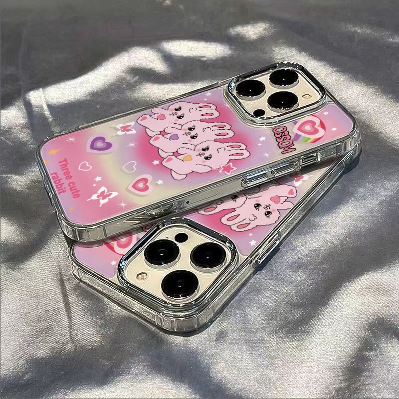✅Ốp Điện Thoại Dẻo Họa Tiết Chú Thỏ Dễ Thương Chống Sốc Cho Iphone 8 11 plus 7iPhone12 / Apple 13max14pro