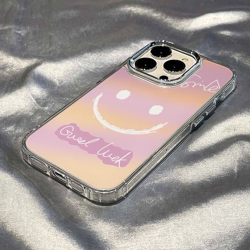 ✅Ốp Điện Thoại Mềm Chống Sốc Họa Tiết Mặt Cười Đơn Giản Cho Iphone 8plus14pro 713Iphone12In 11max M9PB