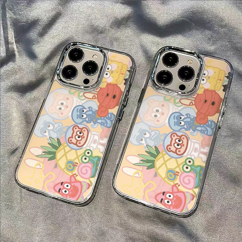 ✅Ốp Điện Thoại Dẻo Họa Tiết Hoạt Hình SpongeBob Chống Sốc Cho iPhone12 1314pro8 max7plus 11