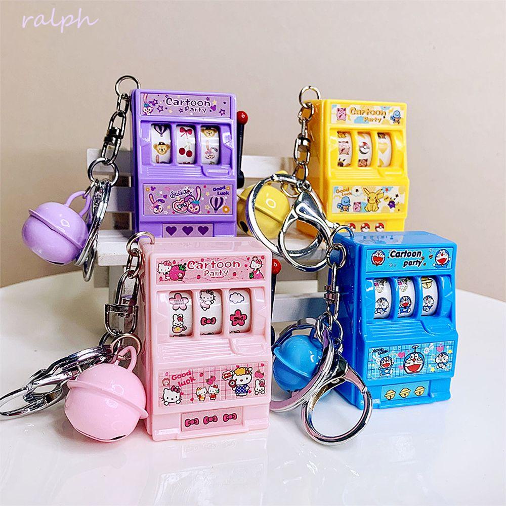 Móc Khóa Kiêm Máy Chơi Game Mini Cầm Tay Kiểu Hoạt Hình Melody Kuromi Dễ Thương Cho Bé Gái