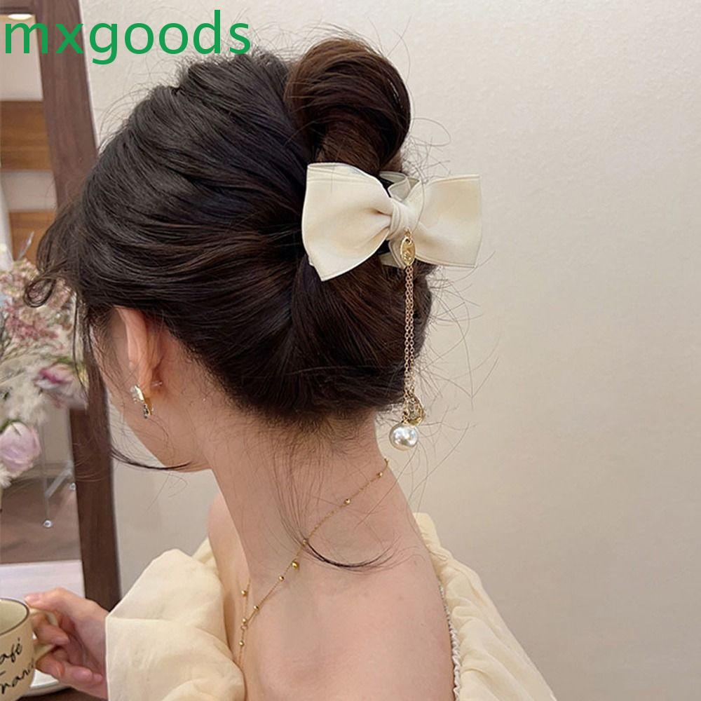 Kẹp Tóc Hình Nơ Lớn Phong Cách Hàn Quốc Thanh Lịch Dành Cho Nữ