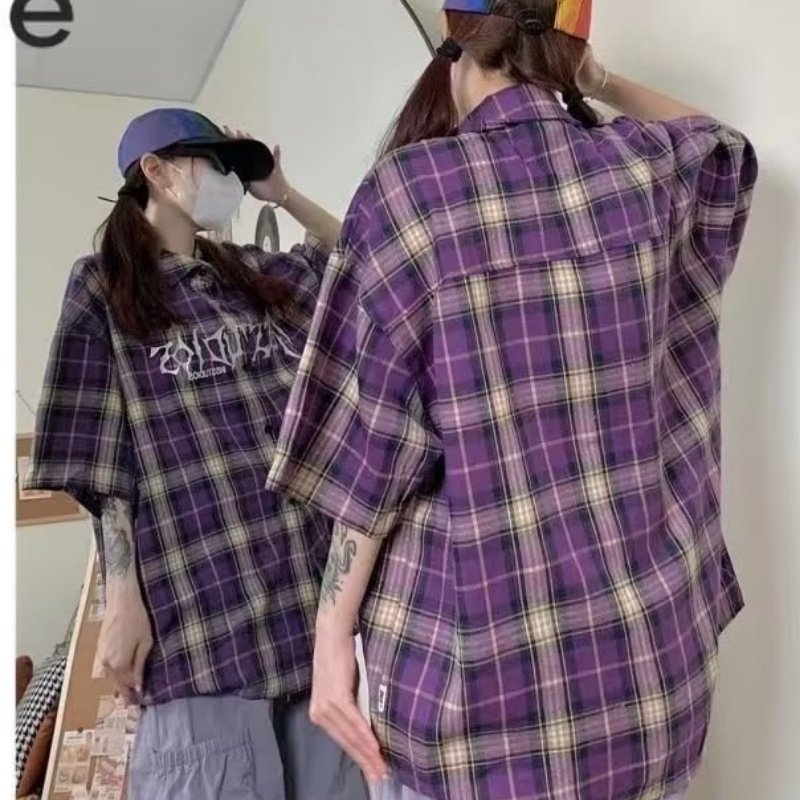 Áo Sơ Mi Dáng Rộng Cao Cấp Họa Tiết Kẻ Sọc Thời Trang Đường Phố Mỹ Mới Dành Cho Bạn Nam