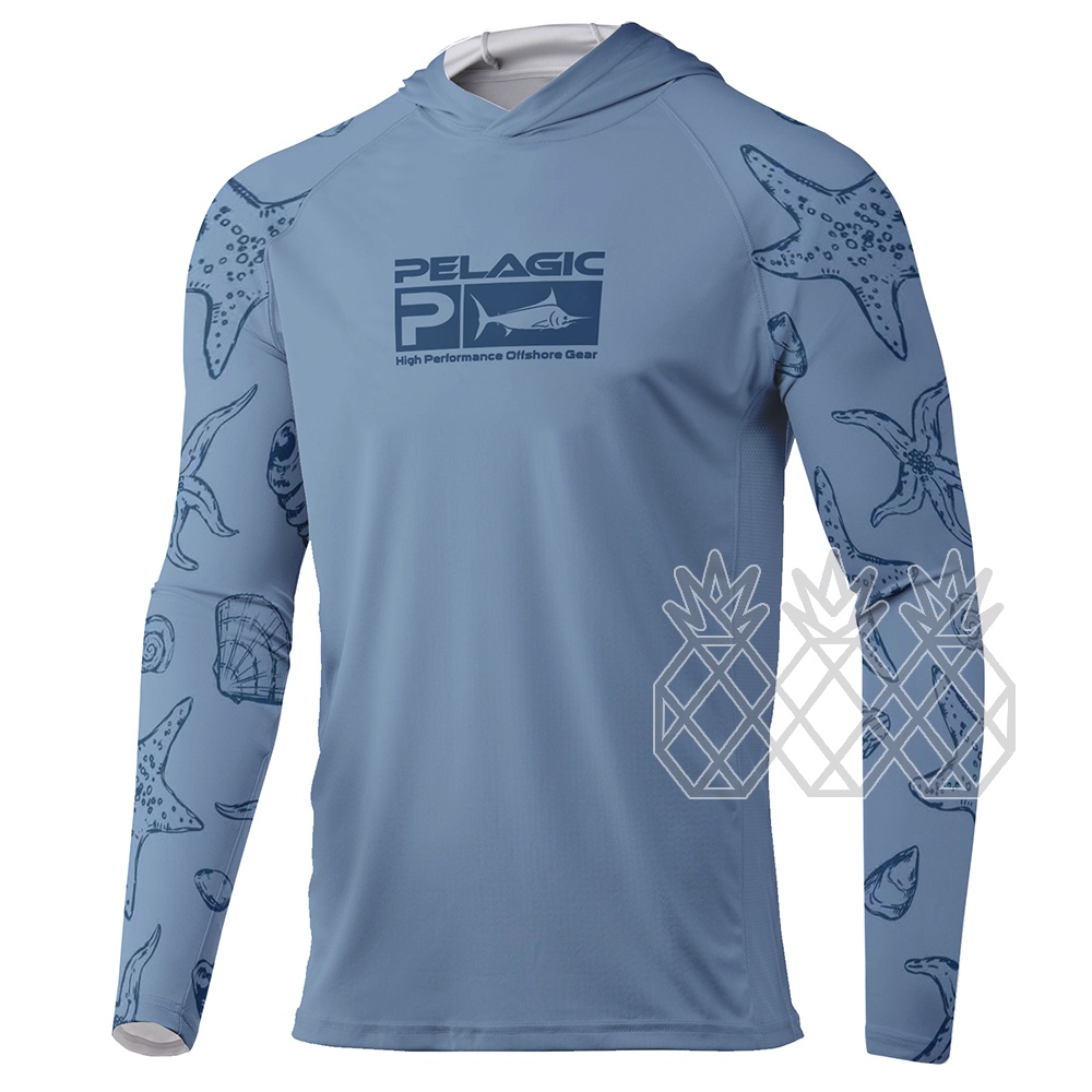 Áo Hoodie Câu Cá UPF 50 + Thoáng Khí Chống Tia Uv Thời Trang Mùa Hè Cho Nam