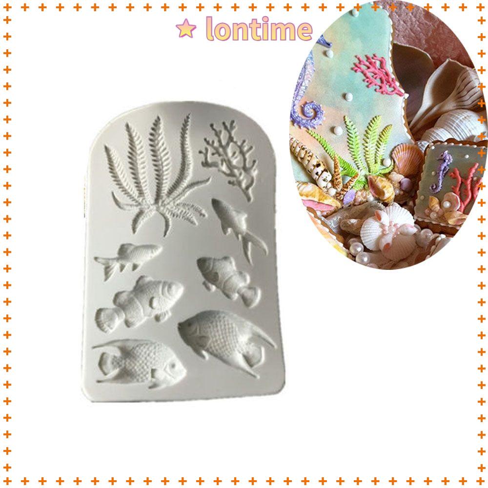 Khuôn Silicone Tạo Hình Sinh Vật Biển Trang Trí Bánh