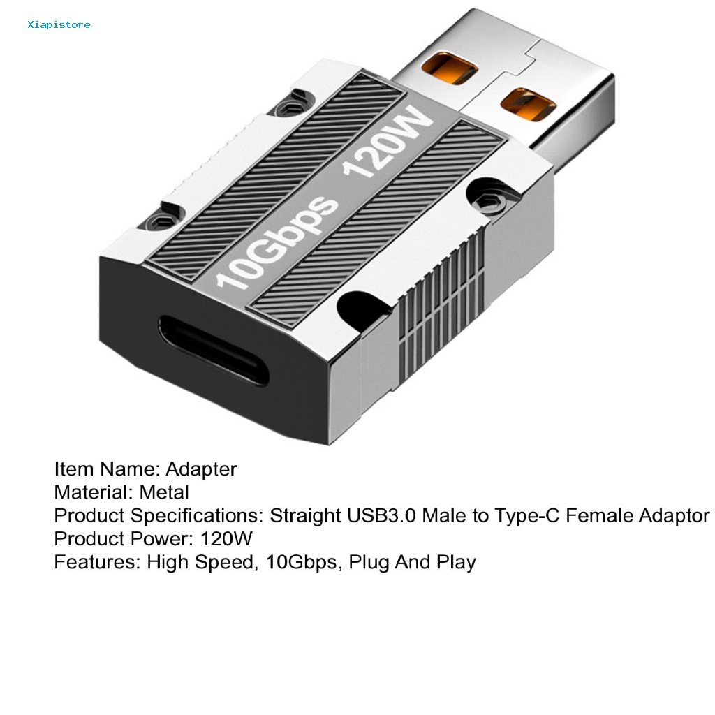 Đầu Chuyển Đổi OTG 10Gbps 120W Mini Type-C Sang USB Cho Điện Thoại