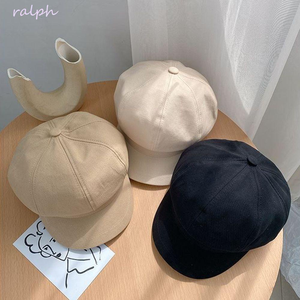 Mũ Nồi Màu Trơn Đơn Giản Phong Cách Retro Hàn Quốc Cho Nữ