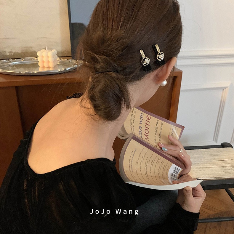 Kẹp Tóc Màu Đen Kiểu Dáng Đơn Giản Thời Trang Dành Cho Nữ