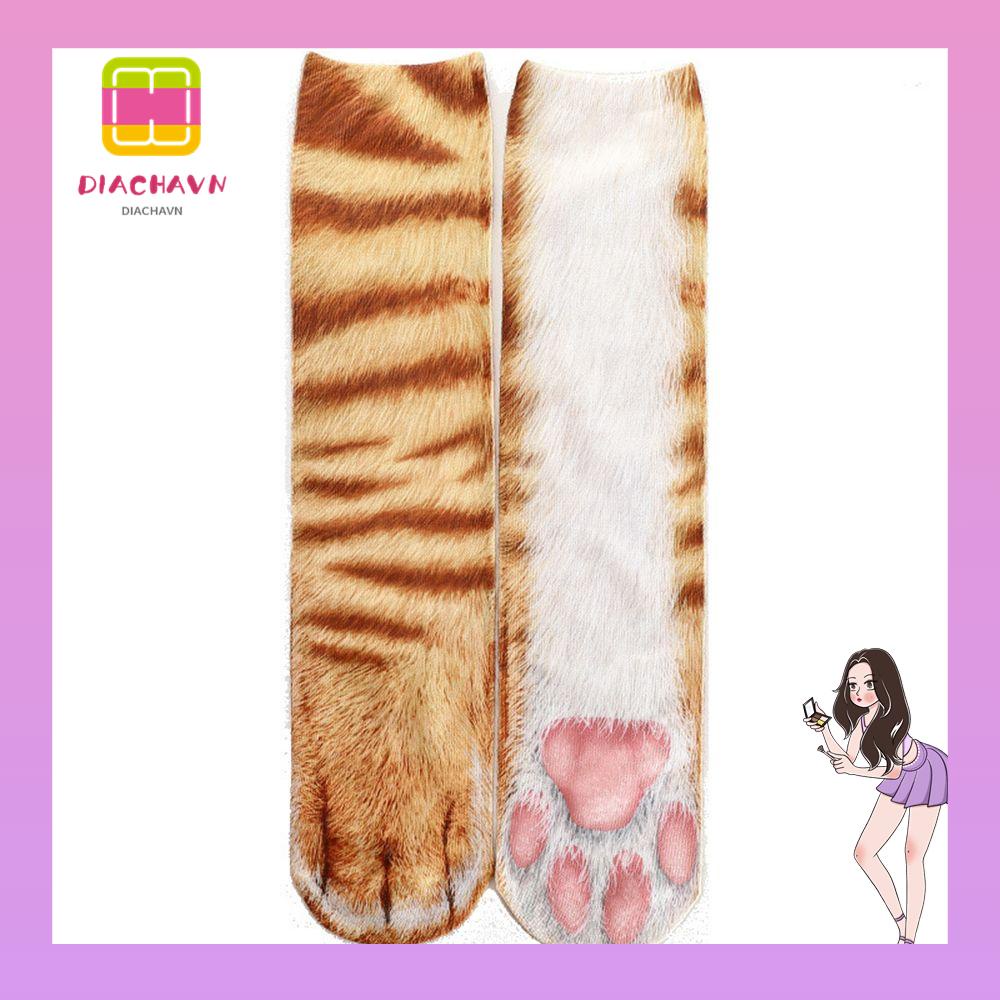 Đôi Vớ Họa Tiết Da Báo Dễ Thương Bắt Mắt