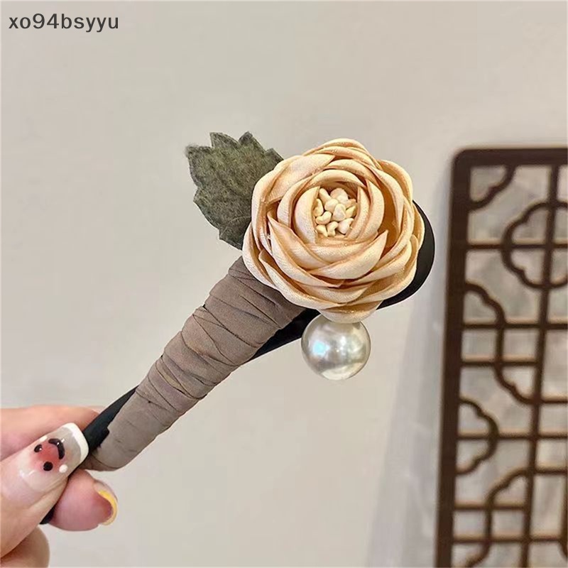 Kẹp Tóc Đuôi Ngựa Trang Trí Hoa Phong Cách Cổ Điển xo94bsyyu Dành Cho Bạn Nữ VN
