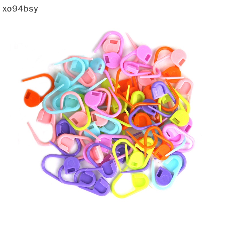 Set 100 Nút Đánh Dấu Đan Len Nhiều Màu Sắc xo94bsy