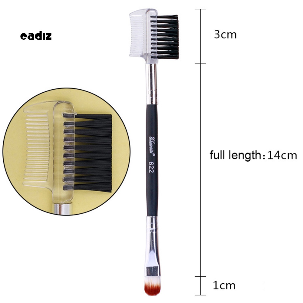 Lược Chải Lông Mi / Lông Mày Hai Đầu Bằng Gỗ CADI 14cm Kích Thước Nhỏ Gọn Dành Cho Bạn Nữ