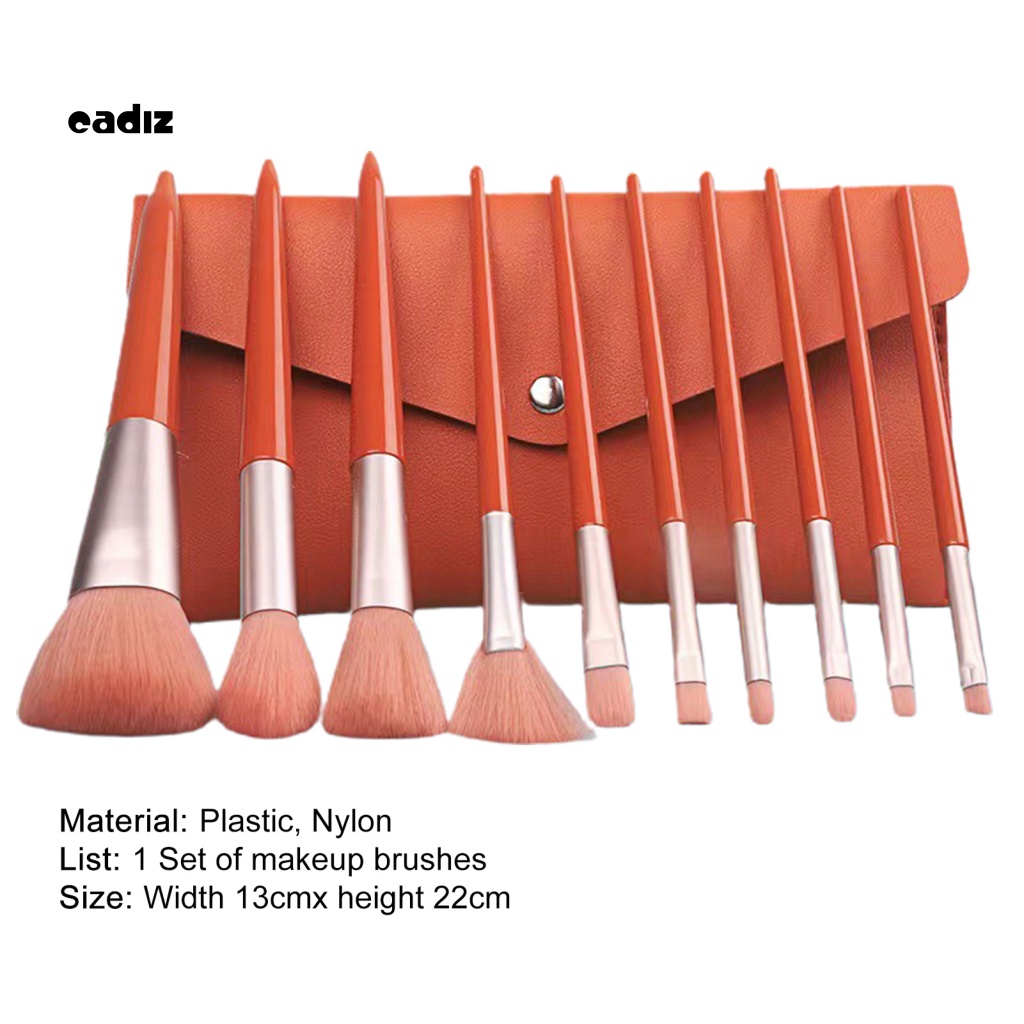 Bộ 10 Cọ Trang Điểm Nhẹ Chuyên Nghiệp Cho Salon Làm Đẹp