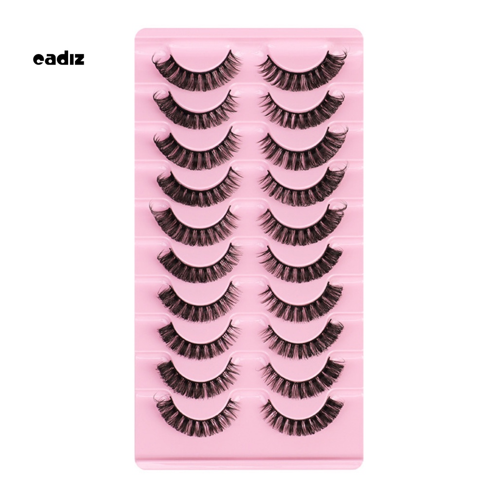 Set 10 Cặp Lông Mi Giả Hình Chữ D Tạo Hiệu Ứng 3D Handmade Dành Cho Nữ