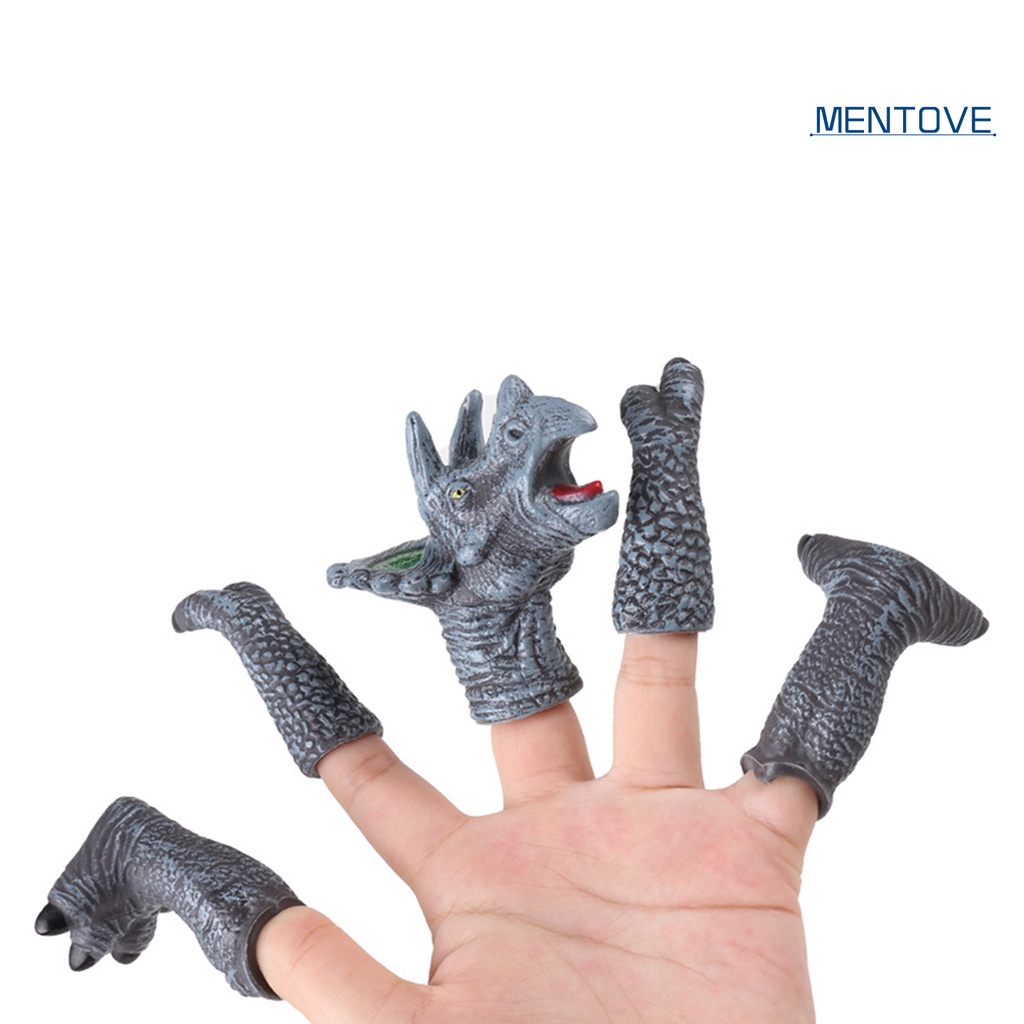 [MT] Đồ Chơi Con Rối Ngón Tay Hình Khủng Long Bằng Vinyl Kết Cấu Thoải Mái Vui Nhộn Dùng Làm Quà Tặng