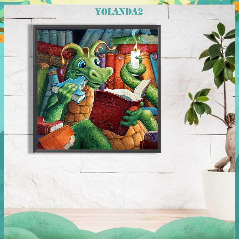 Tranh Đính Đá Kim Cương Toàn Bộ 5D DIY Hình Vẽ Khủng Long