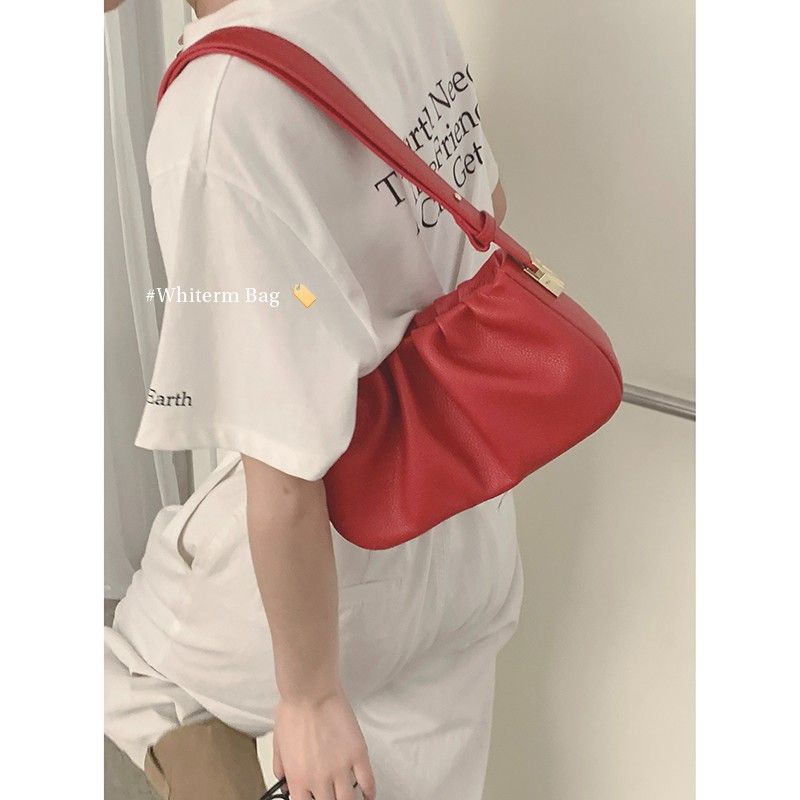 Túi Xách Xếp Ly Hình Đám Mây Thời Trang Xu Hướng Pháp Cho Nữ Sinh