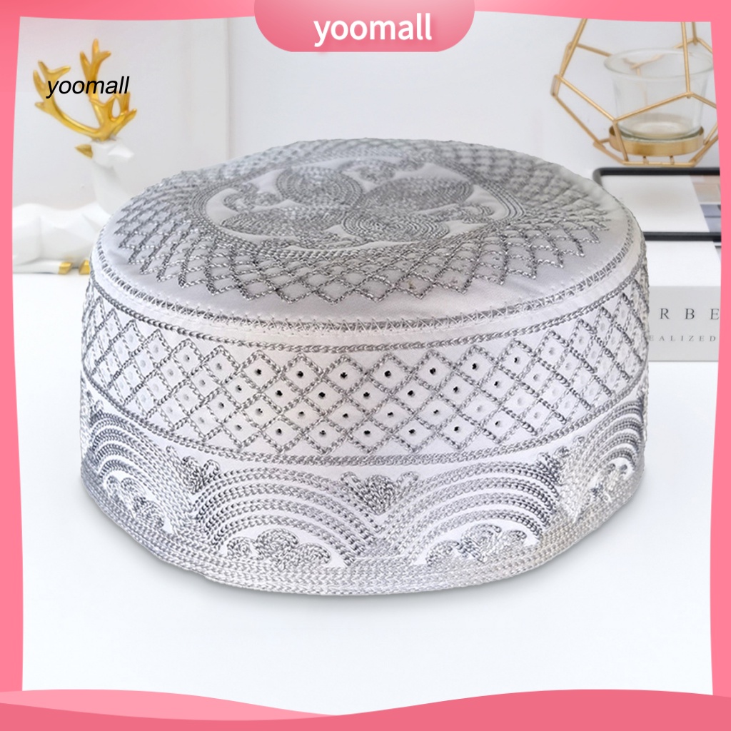 Mũ Lưỡi Trai Phẳng Thêu Họa Tiết Thổ Nhĩ Kỳ Cổ Điển Thoáng Khí Trang Trí Cho Nam