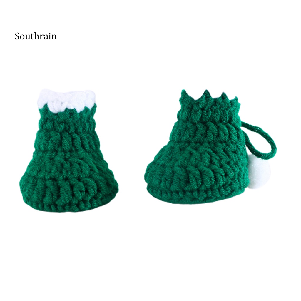 1 Set Mũ Giữ Ấm Chủ Đề Giáng Sinh Thân Thiện Với Da Màu Sắc Tươi Sáng Chống Phai Màu Dễ Giặt Giữ Ấm Cho Thú Cưng