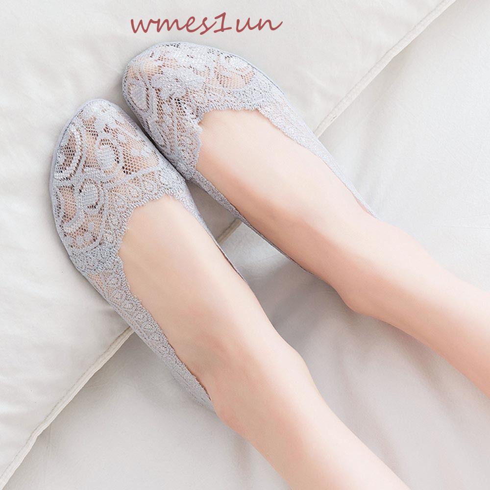 Vớ Thuyền Thoáng Khí Thấm Hút Mồ Hôi Chống Trượt In Họa Tiết Hoa Dễ Thương 15H Cho Nữ