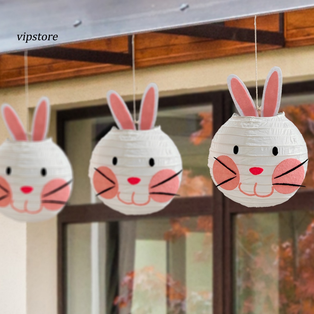 Lồng Đèn Giấy Treo Trang Trí Tiệc Hình Thỏ Dễ Thương