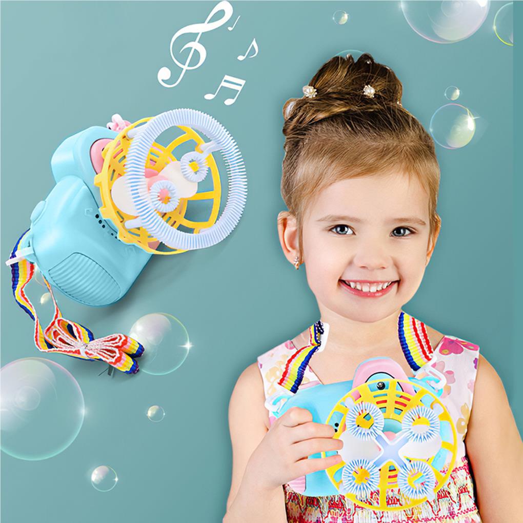Máy Thổi Bong Bóng Tự Động Hình Máy Ảnh Hoạt Hình Đa Năng Dành Cho Trẻ Em