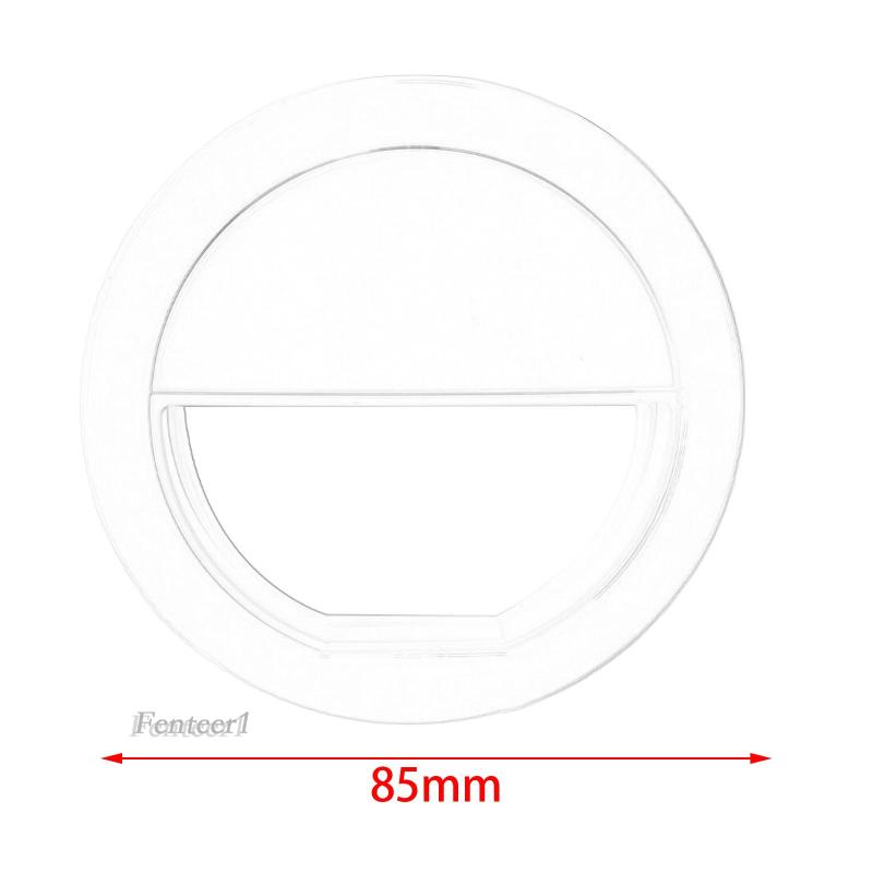 [Fenteer1] Đèn Selfie Kẹp Điện Thoại Di Động Dùng Để Trang Điểm Chụp Ảnh Tự Sướng