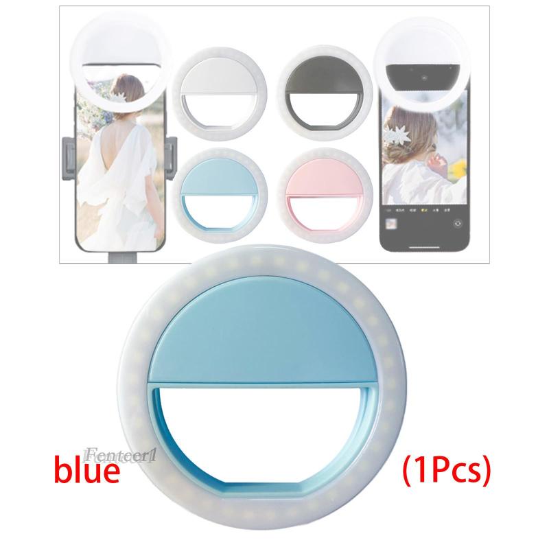 [Fenteer1] Đèn Selfie Kẹp Điện Thoại Di Động Dùng Để Trang Điểm Chụp Ảnh Tự Sướng