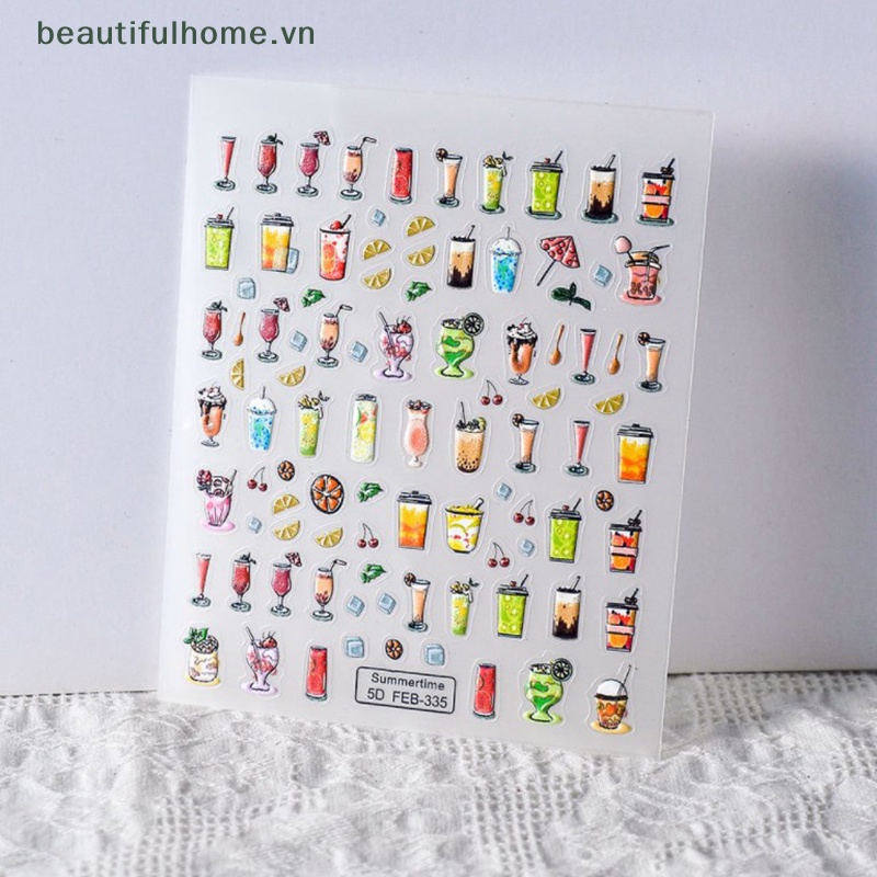 1 Tờ MiếNg DáN Trang Trí MóNg Tay Phong CáCh Bohemia ĐộC ĐáO