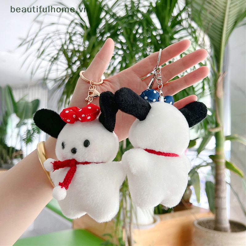 [beautifulhome] Móc Khóa Hình Búp Bê Nhồi Bông Pochacco Plushie Hoạt Hình Dễ Thương [beauty]