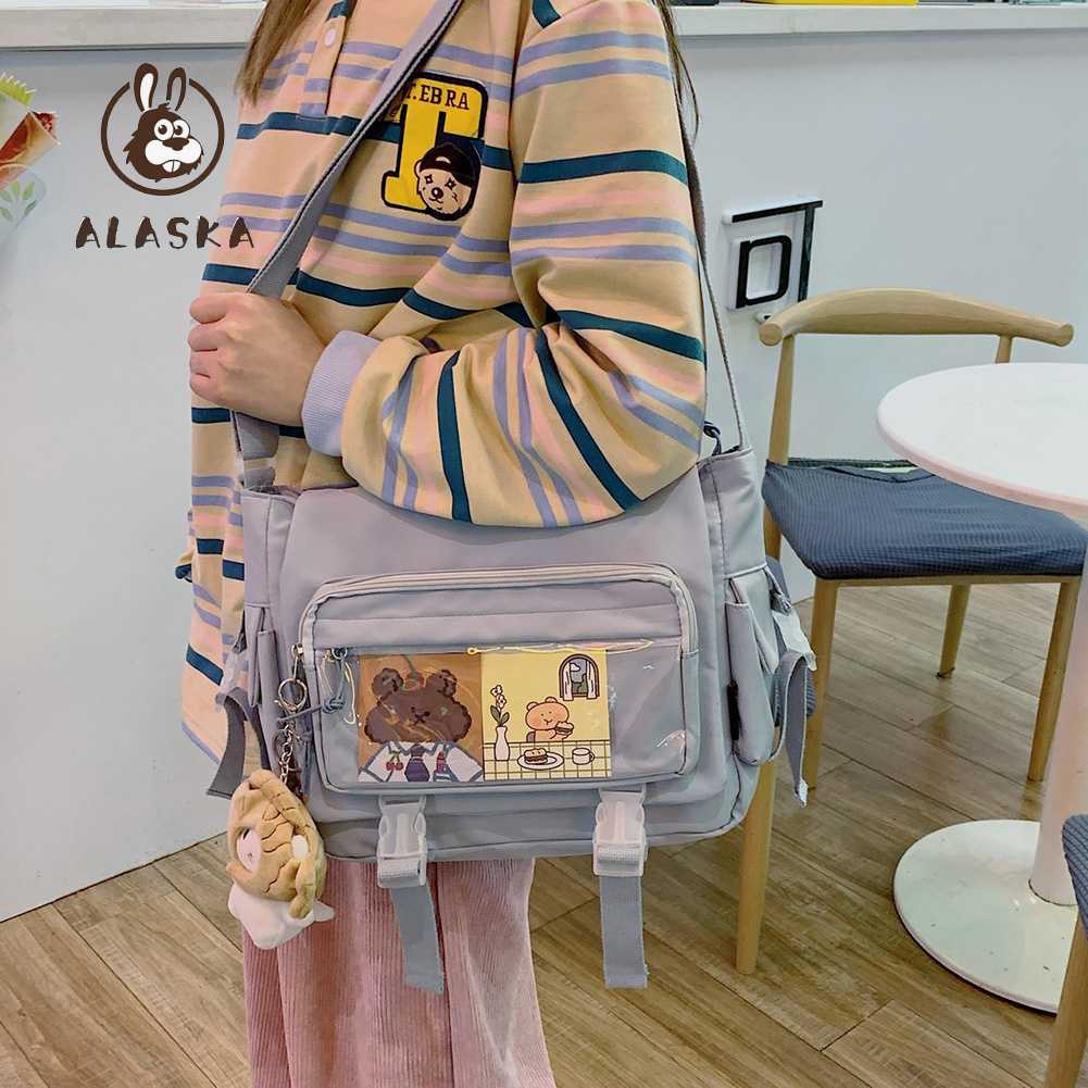 Túi Đeo Chéo Sức Chứa Lớn Nhiều Túi Giản Dị Mới Dành Cho Học Sinh [alaska.vn]