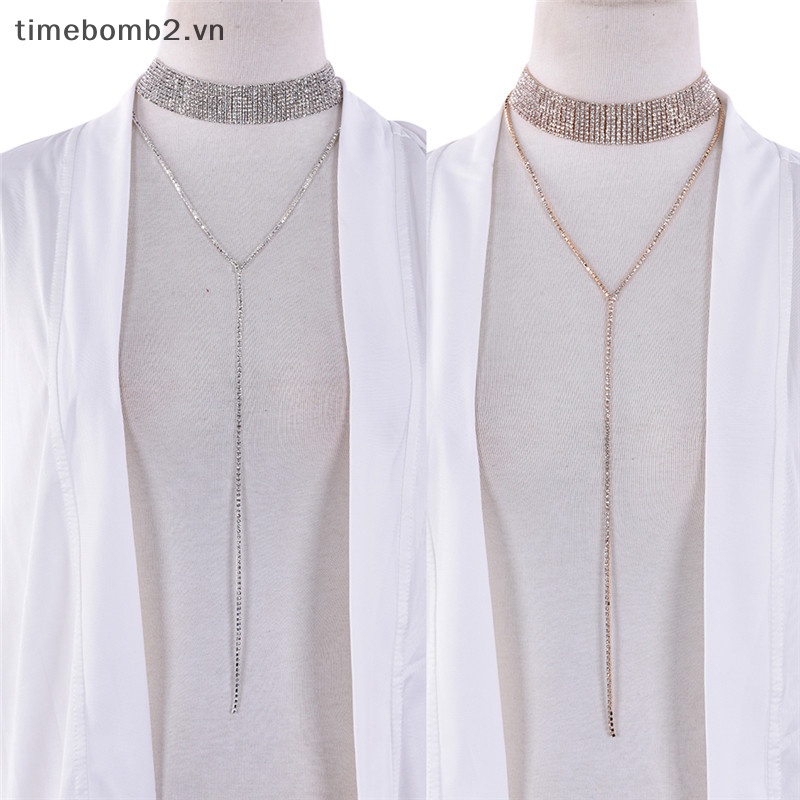 Vòng Cổ Choker Đính Đá Thời Trang Dành Cho Nữ