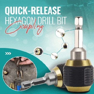 Quick-Release Hexagon Drill Bit Coupling Quick Connect Rod Drill Bit Extension